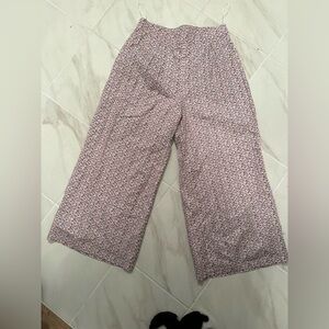 Kittenish wide leg floral pants